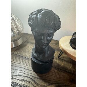 Rare vintage beautiful bust  Michelangelo's David sculpture signed A. Giannelli